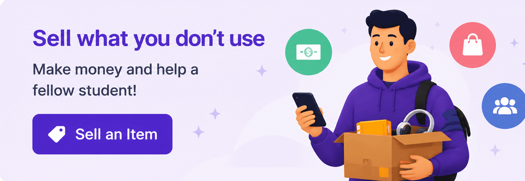 Buy and sell marketplace banner inside 3NAMES